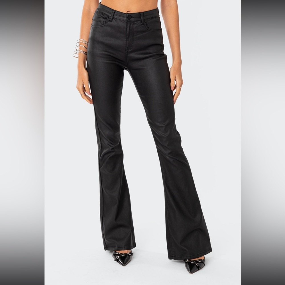 faux leather pants